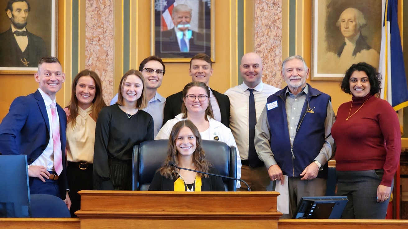 PA Program Faculty Member & Students at IPAS Legislative Day January 2025